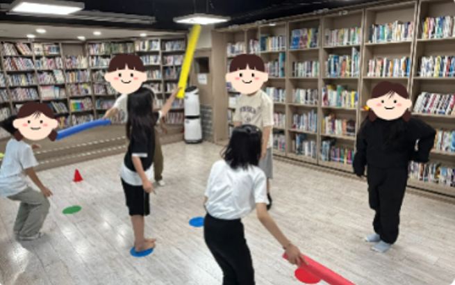 도서관에서 진행한 초등 소그룹 신체놀이